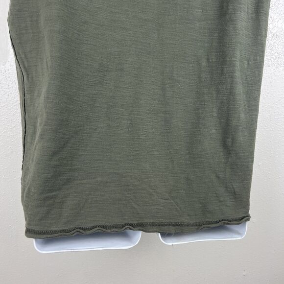 Helix Shirt Men Large Green Short Sleeve Solid Cotton Tee - Picture 9 of 11